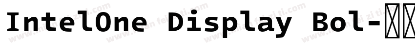 IntelOne Display Bol字体转换